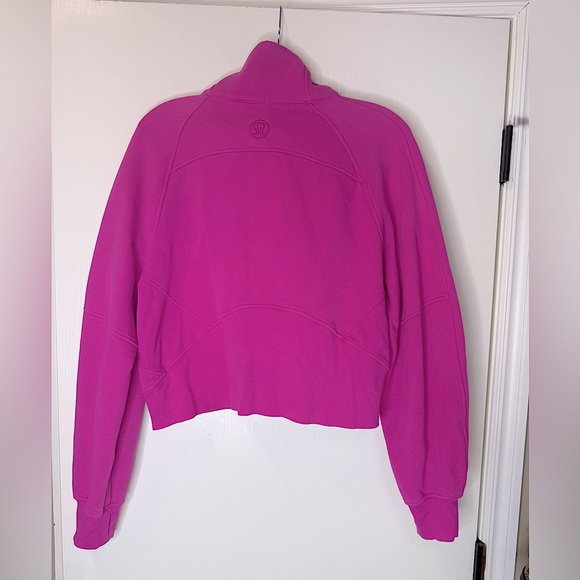 Lululemon Oversized Funnel Neck Half Zip Scuba Sonic Pink - Picture 2 of 4